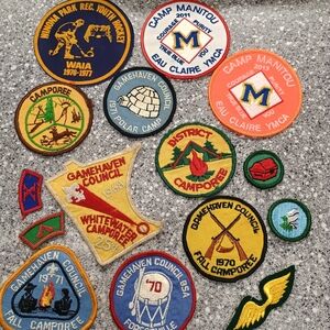 Colorful Camp Patches Collection
